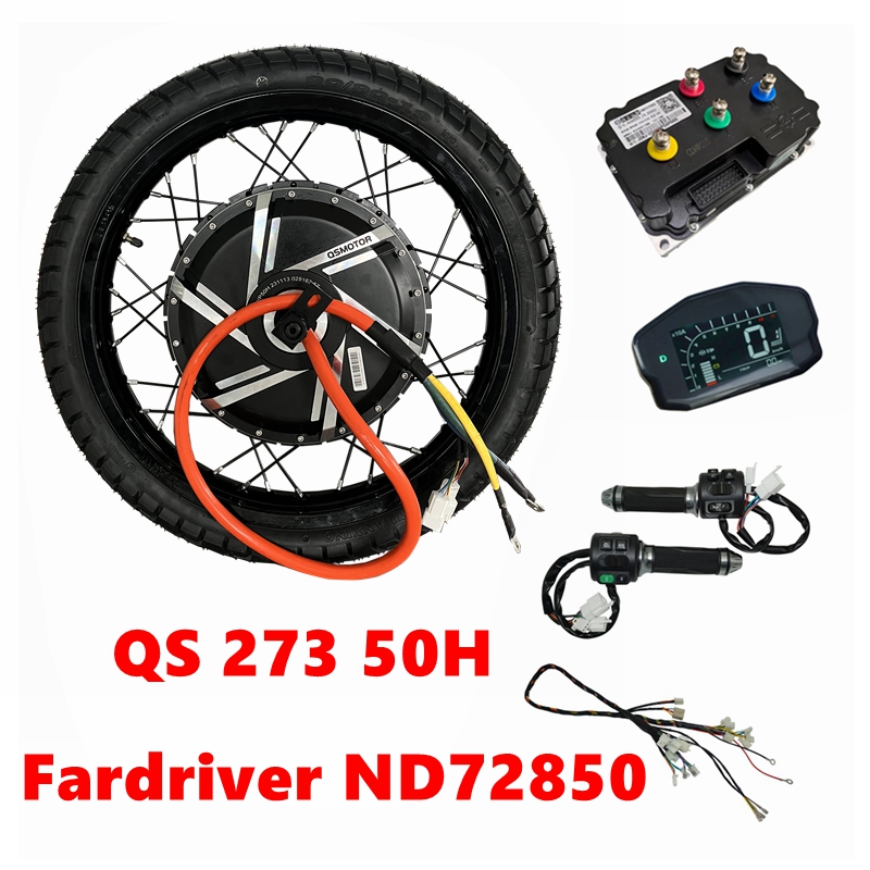 12000W Electric Motorcycle Hub Motor - NBpower/QS273 50H 72v 12000W Ebike ชุด