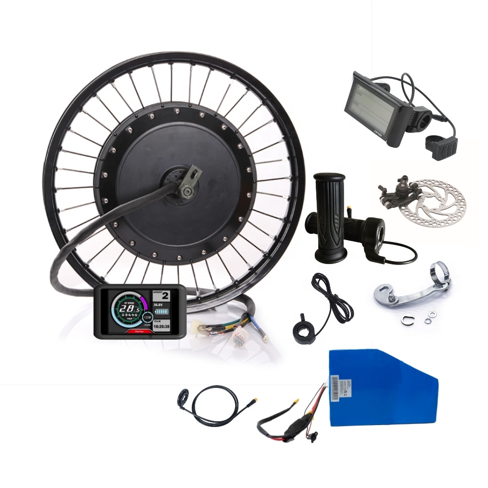5000W Hub Motor Kit 72V - ชุดแปลงจักรยานไฟฟ้าแรงบิดสูง 72V 3000w 5000w 8000w ชุดมอเตอร์ไซค์ไฟฟ้า