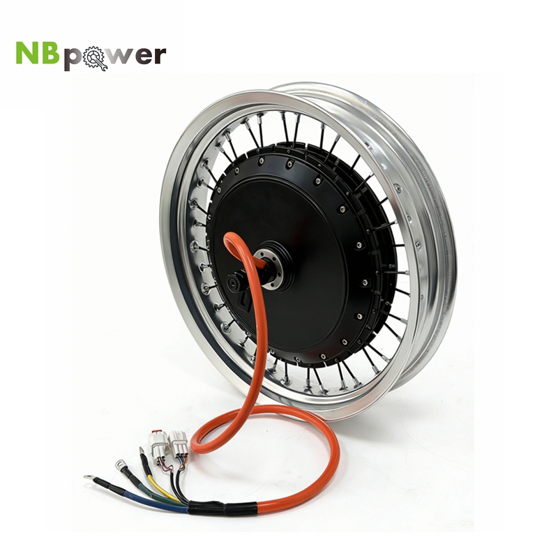 72V 8000W Brushless Hub Motor - มอเตอร์ล้อจักรยานไฟฟ้าสีสันสดใส 17x3.0 NBpower/QS V3 273 40H
