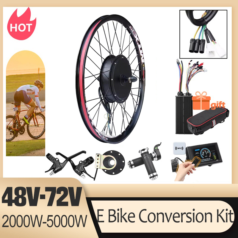 5000W Hub Motor Kit 72V - ชุดแปลงจักรยานไฟฟ้า 72V 5000W มอเตอร์ฮับล้อหลังแบบไร้แปรงถ่าน 2000W,3000W สำหรับจักรยานไฟฟ้า
