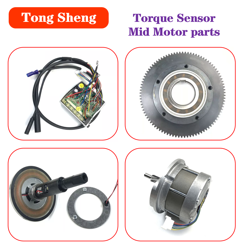 Torque Sensor Mid Drive Motor Kit - Tongsheng TSDZ2กลางไดรฟ์มอเตอร์ Ebike ชุดควบคุมมอเตอร์โรเตอร์ขนาดใหญ่เกียร์แรงบิดเซนเซอร์