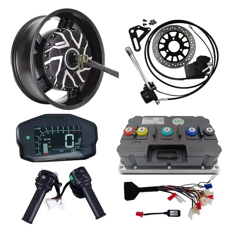 12000W Electric Motorcycle Hub Motor - ชุดมอเตอร์ฮับสำหรับมอเตอร์ไซค์ไฟฟ้า ขนาด 6.0x17 นิ้ว กำลังไฟ 12000