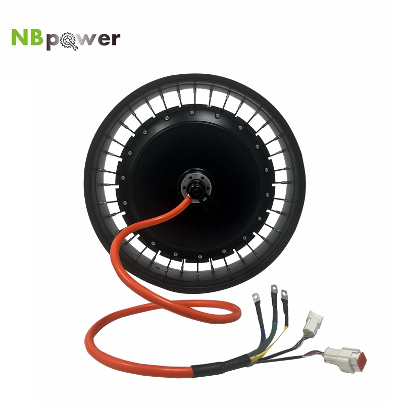 72V 8000W Brushless Hub Motor - มอเตอร์ล้อจักรยานไฟฟ้า NBpower/QS273 40H 20x4/24x4/26x4 กำลังไฟ 72V