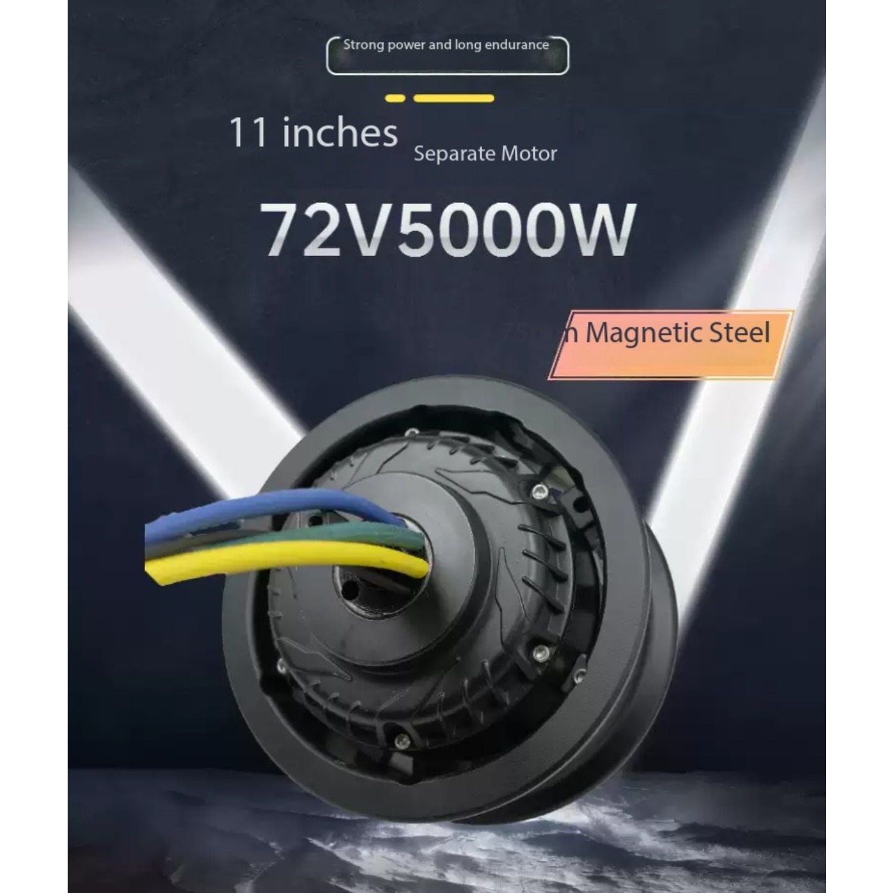 มอเตอร์ฮับแยกขนาด 11 นิ้ว 72V  - 5000W Hub Motor Kit 72V บทวิจารณ์และราคา