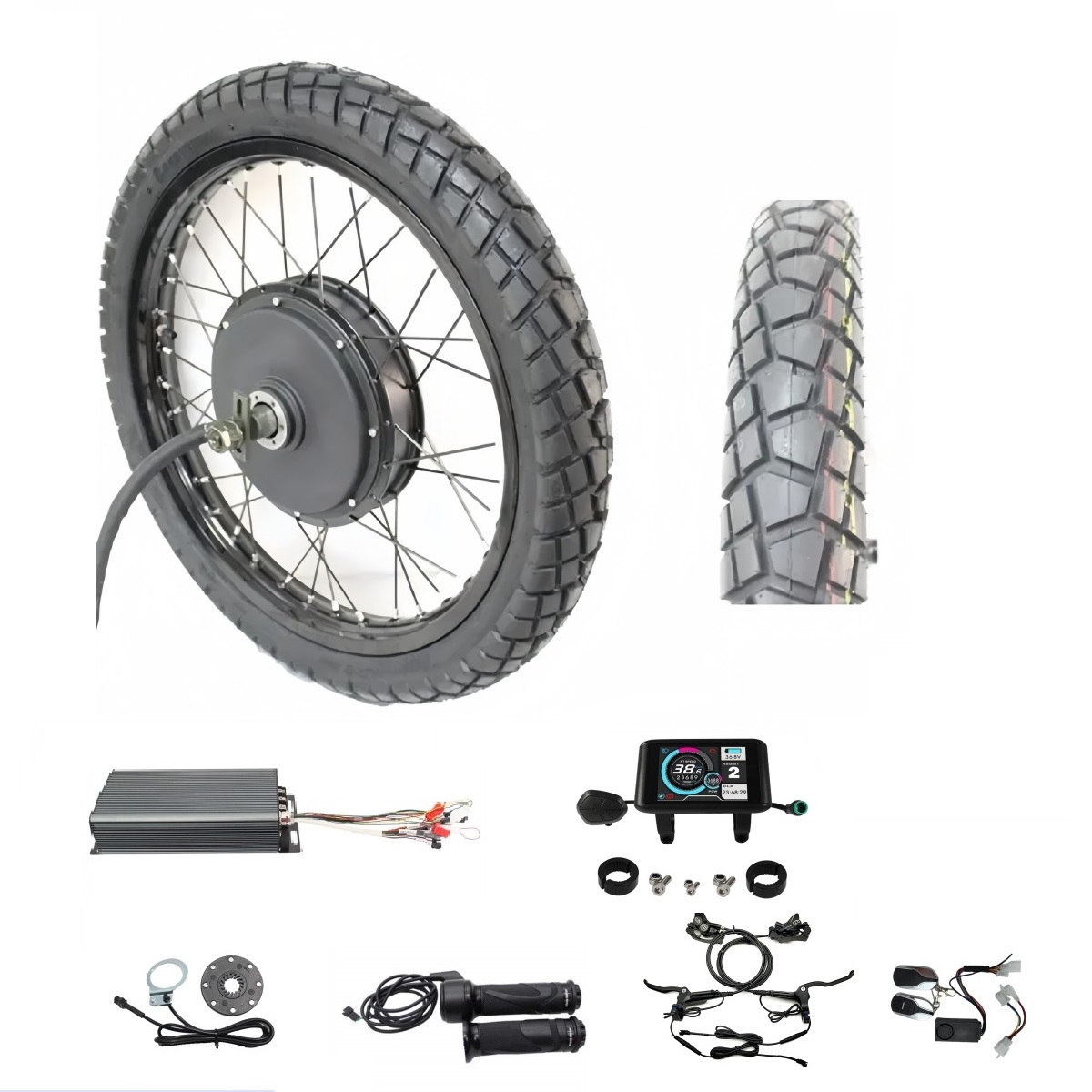 EBike 48 V-72 V 3000-8000W 17  - 72V 8000W Brushless Hub Motor บทวิจารณ์และราคา