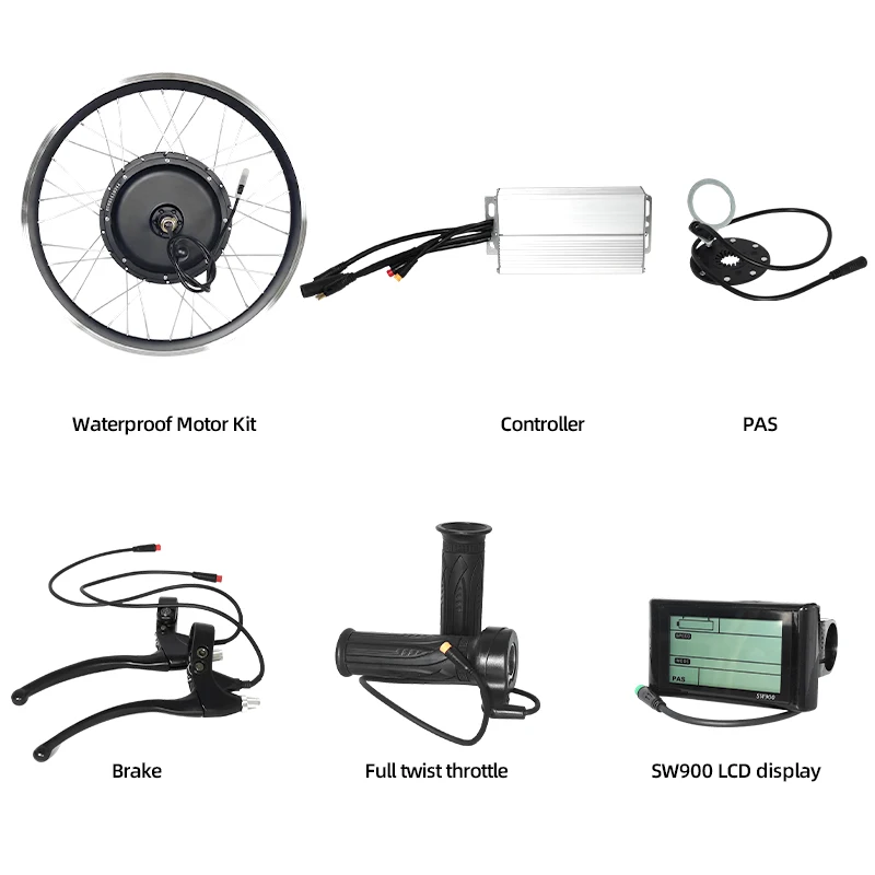 ชุดแปลงมอเตอร์ไซค์ไฟฟ้าใหม่ 72 - 12000W Electric Motorcycle Hub Motor บทวิจารณ์และราคา