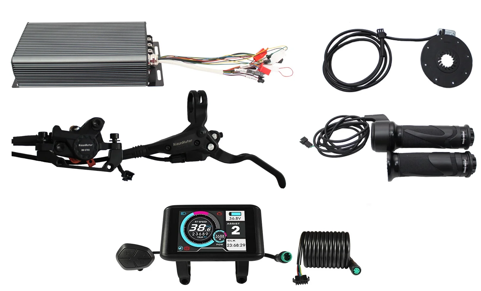 ชุดแปลงมอเตอร์ไฟฟ้าสำหรับจักรย - 5000W Hub Motor Kit 72V บทวิจารณ์และราคา