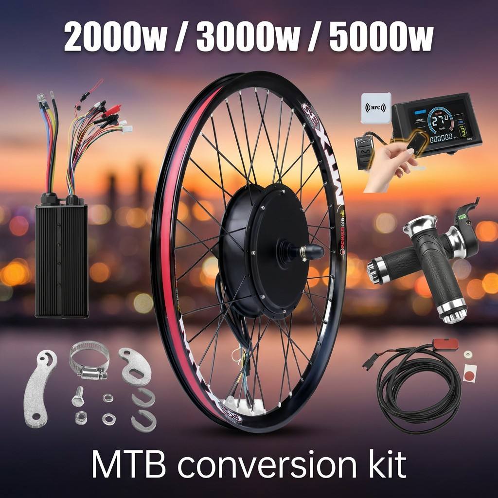 ชุดอุปกรณ์จักรยานไฟฟ้า 72V 500 - 5000W Hub Motor Kit 72V บทวิจารณ์และราคา