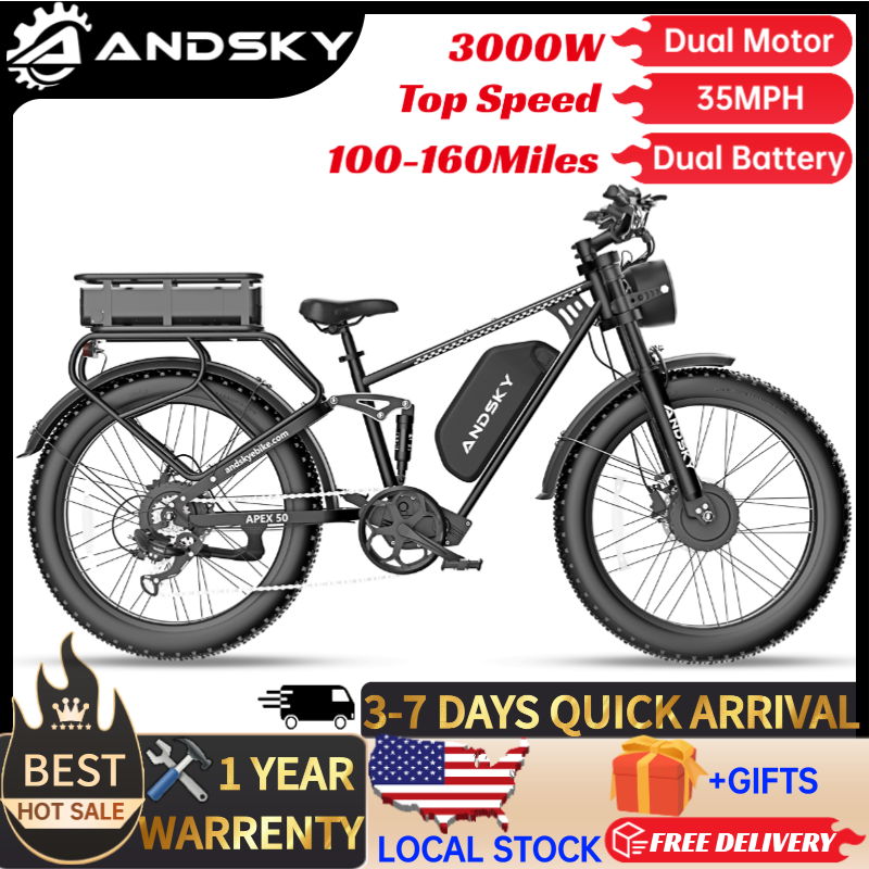 ANDSKY Apex50 AWD จักรยานไฟฟ้า - Torque Sensor Mid Drive Motor Kit บทวิจารณ์และราคา