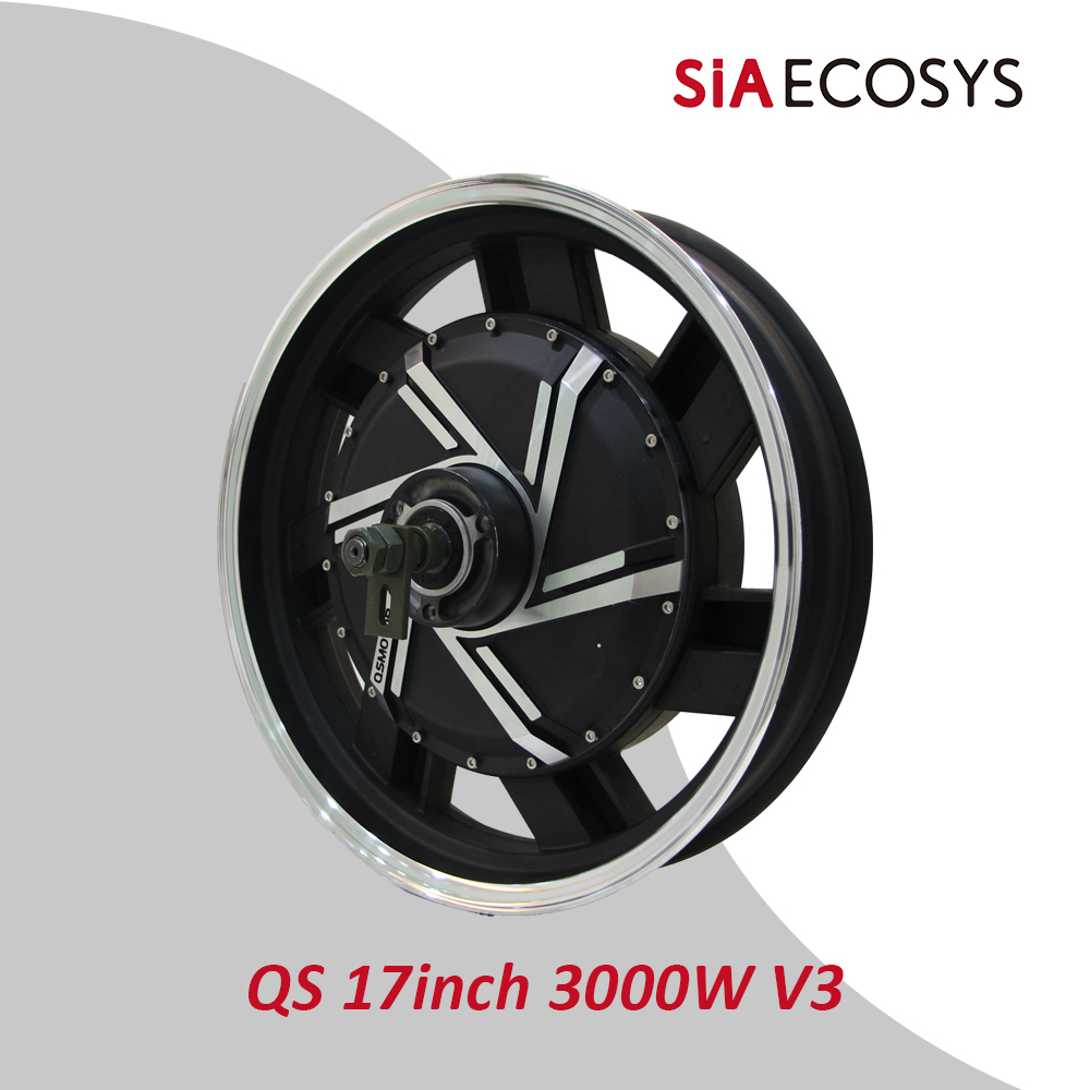 มอเตอร์ QSMOTOR QS273 ขนาด 17  - 17 Inch Motorcycle Rim Hub Motor 72V บทวิจารณ์และราคา