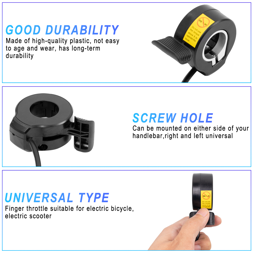 EBike Thumb คันเร่ง 130X สําหร - Mid Drive Conversion Kit 1000W บทวิจารณ์และราคา